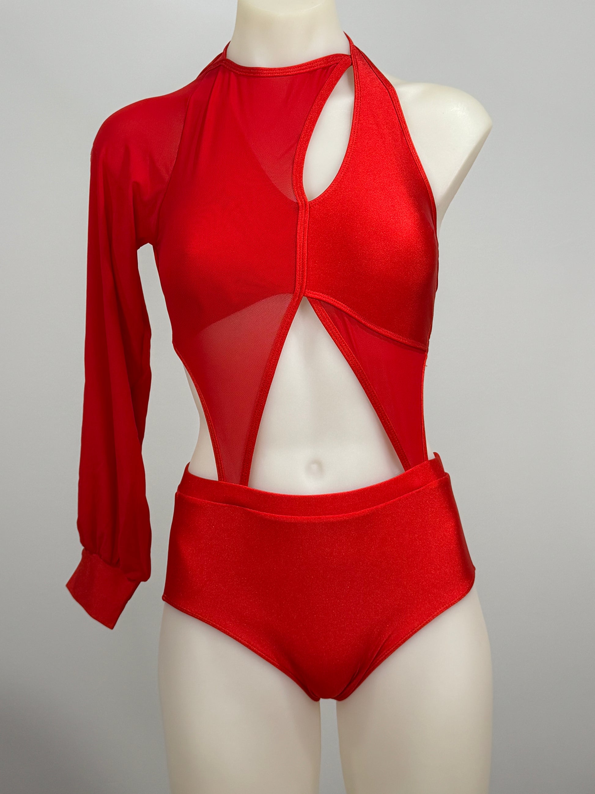 Girls dance costume in Red Ð Alicia by SNS Dancewear