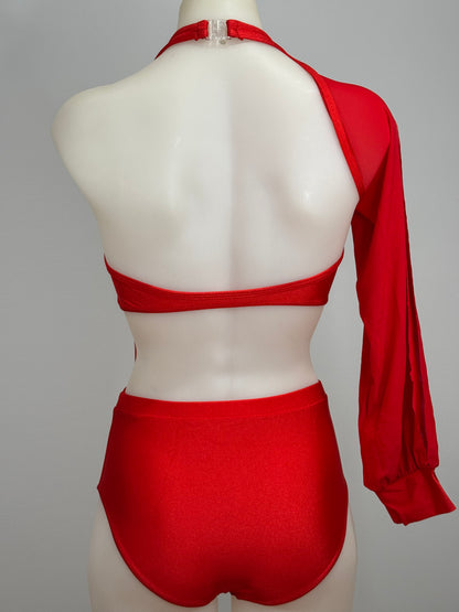 Girls dance costume in Red Ð Alicia by SNS Dancewear