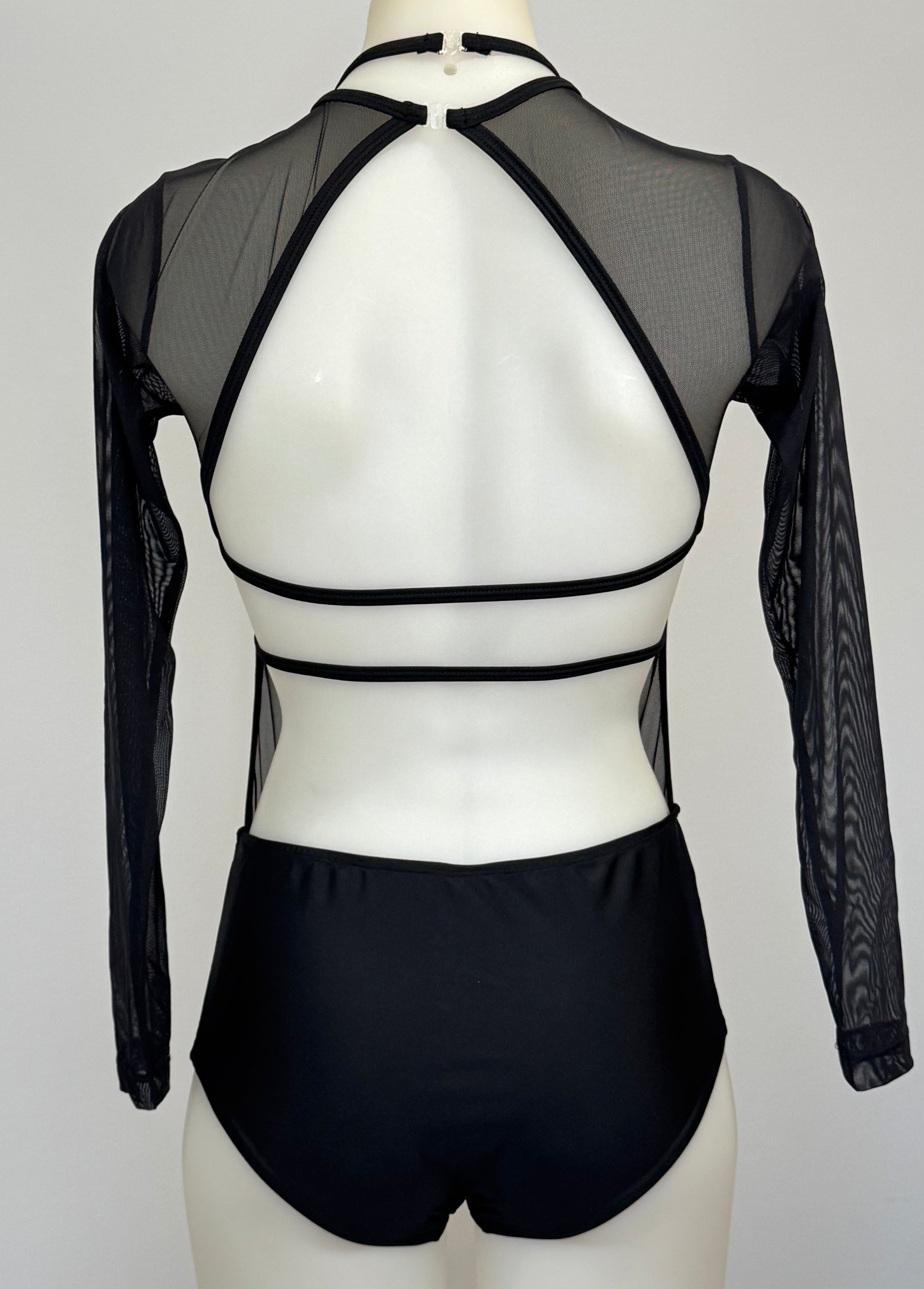 Girls dance costume in Black Ð Crystal by SNS Dancewear
