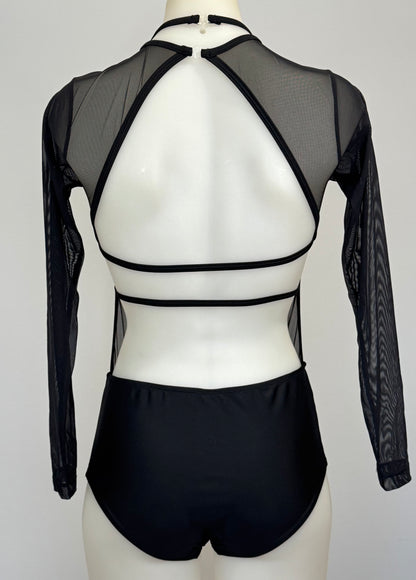 Girls dance costume in Black Ð Crystal by SNS Dancewear