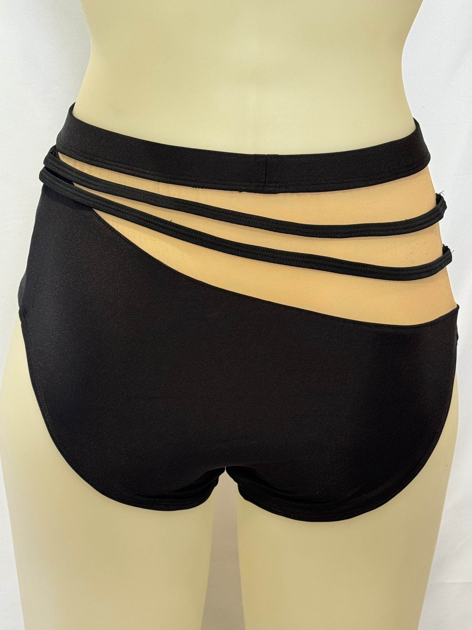 Girls dance costume in Black Ð Fantasy Bottoms by SNS Dancewear