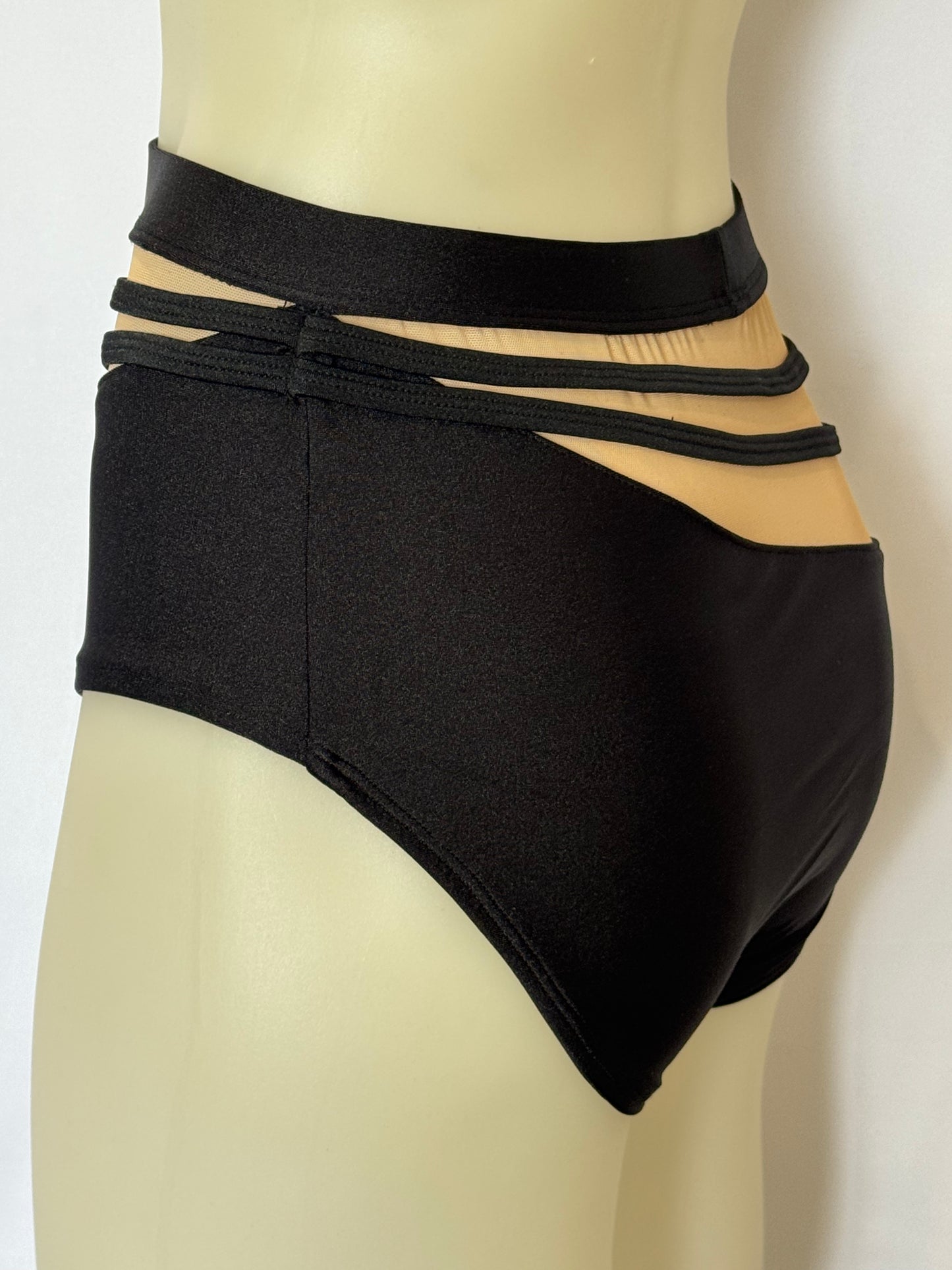 Girls dance costume in Black Ð Fantasy Bottoms by SNS Dancewear
