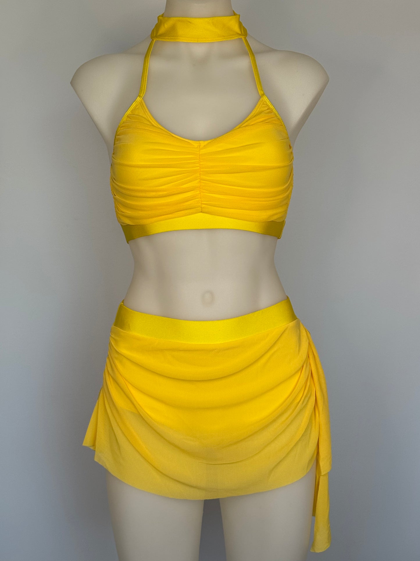 Girls dance costume in Yellow Ð Poppy 2 Piece by SNS Dancewear