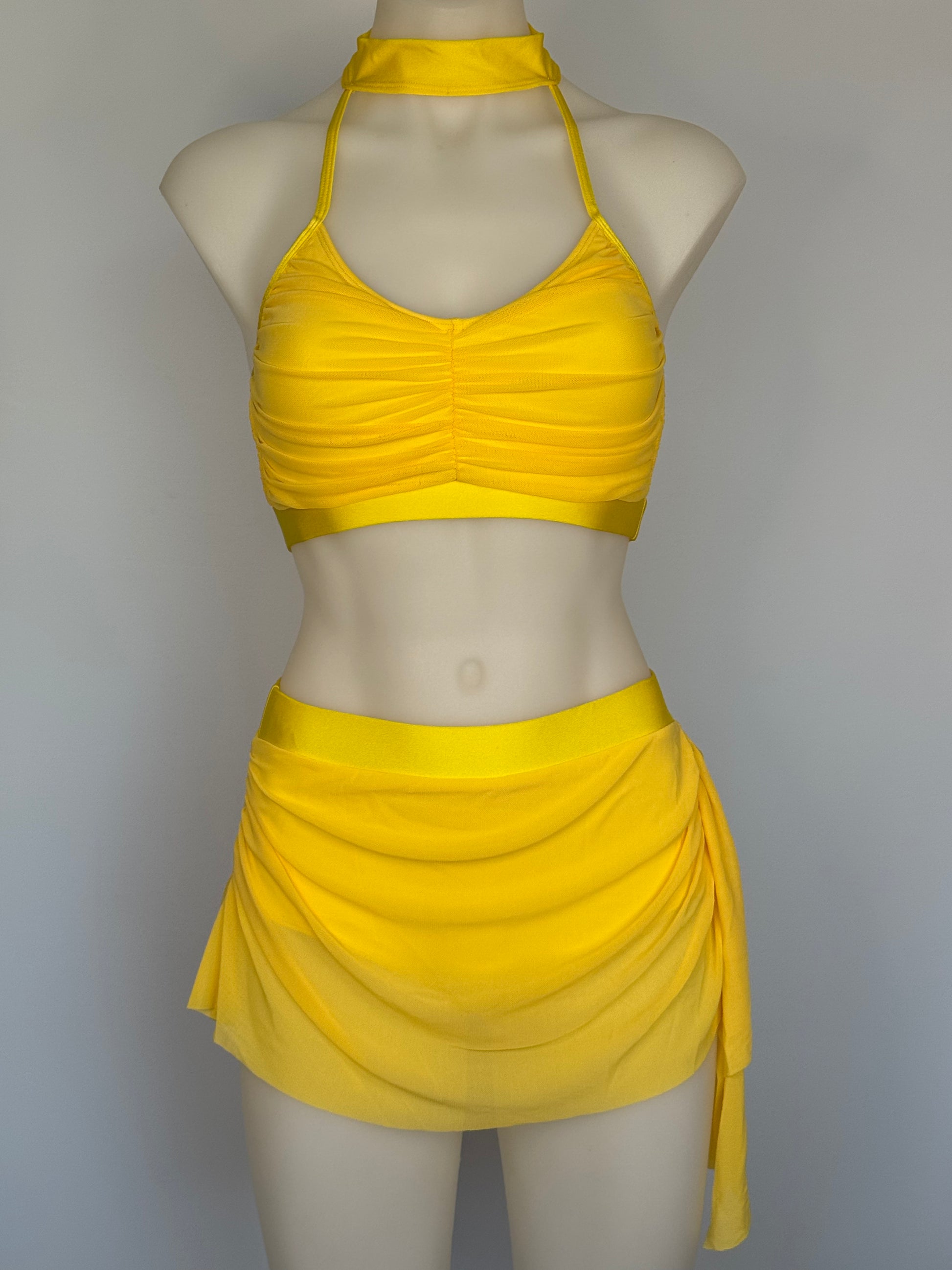 Girls dance costume in Yellow Ð Poppy 2 Piece by SNS Dancewear