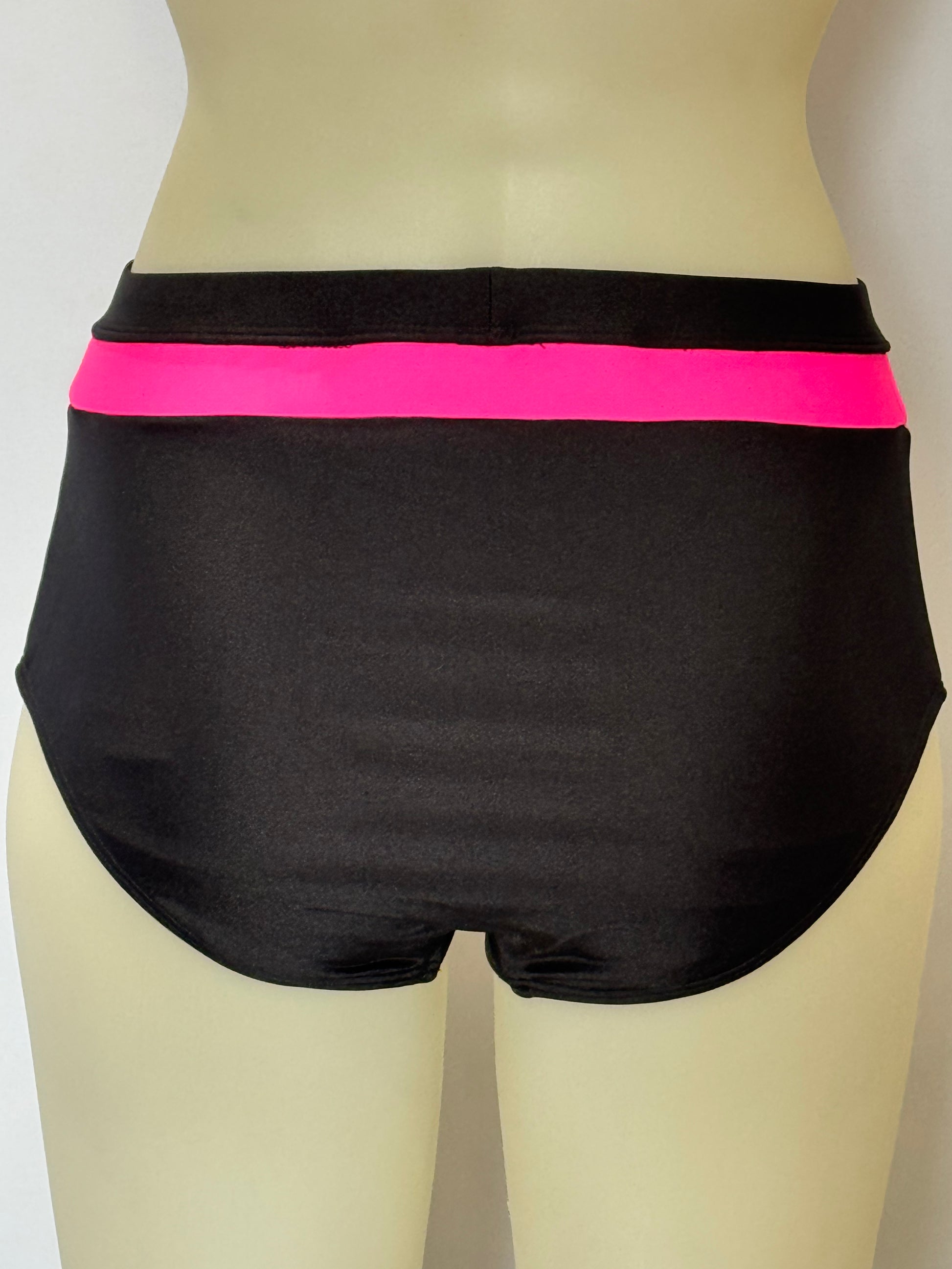 Girls dance costume in Black Fluro Pink Ð Sorcery Bottoms by SNS Dancewear