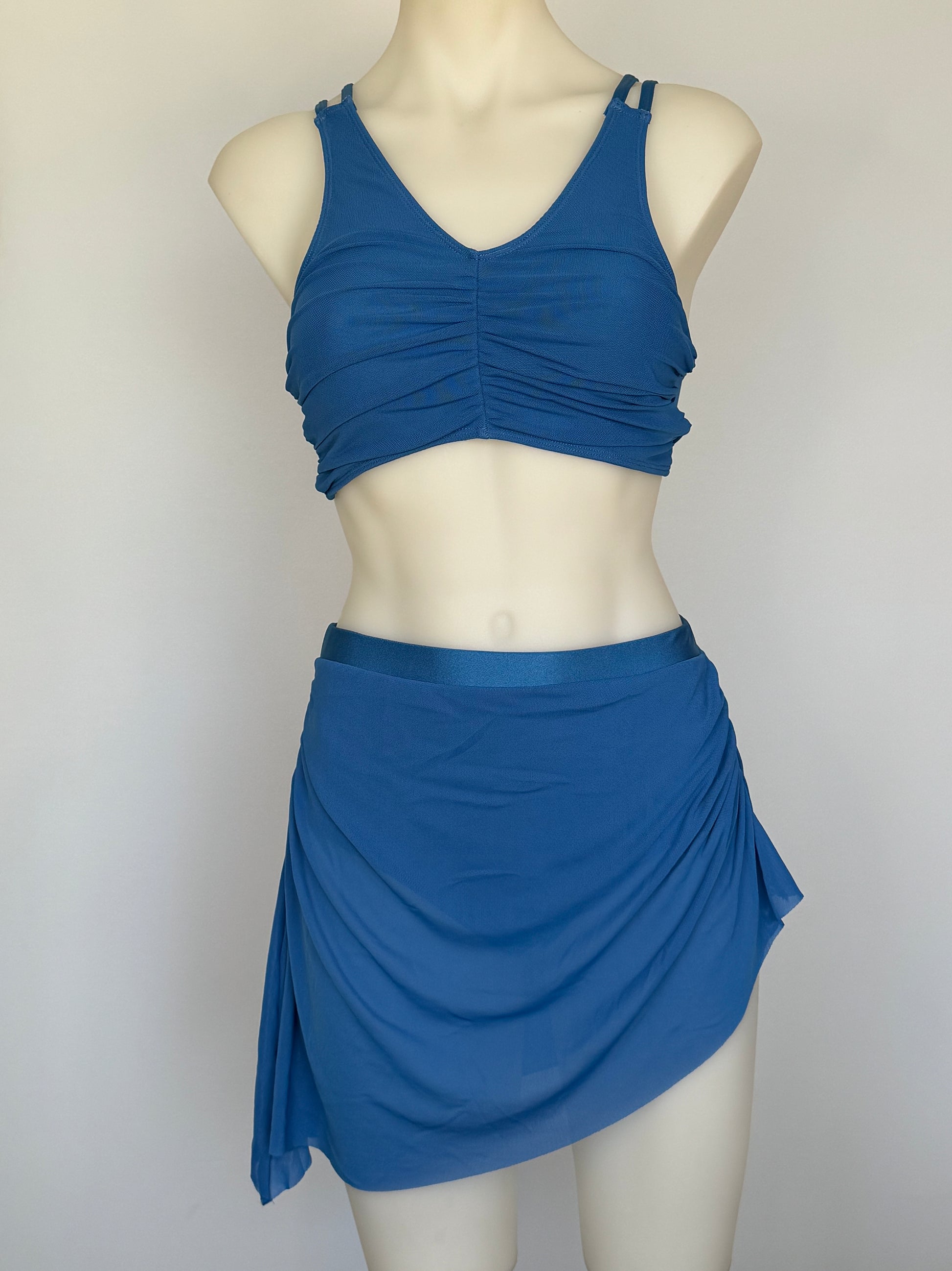 Girls dance costume in Steel Blue Ð Tahlia by SNS Dancewear