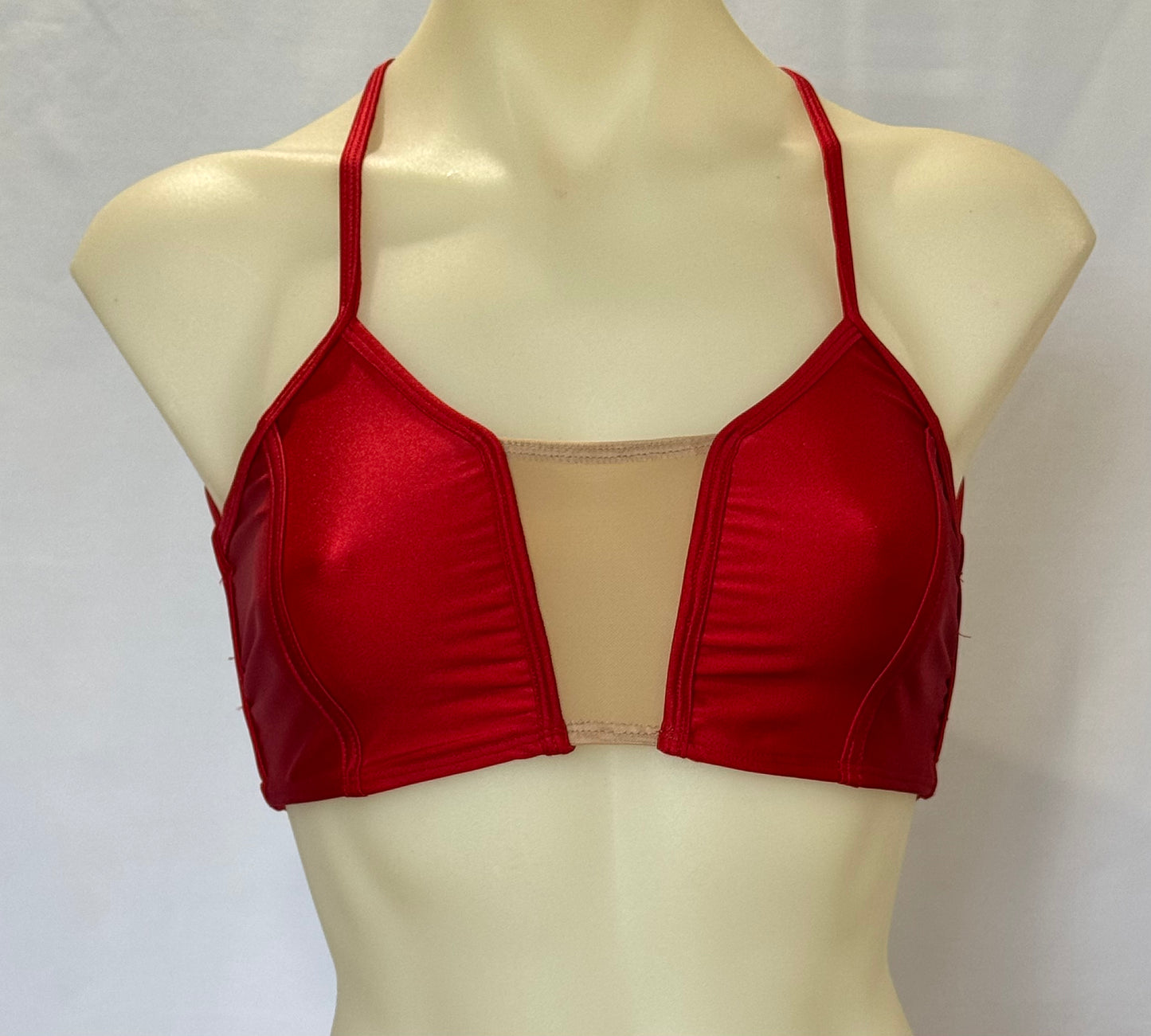 Girls dance costume in Red Ð Magical Top by SNS Dancewear