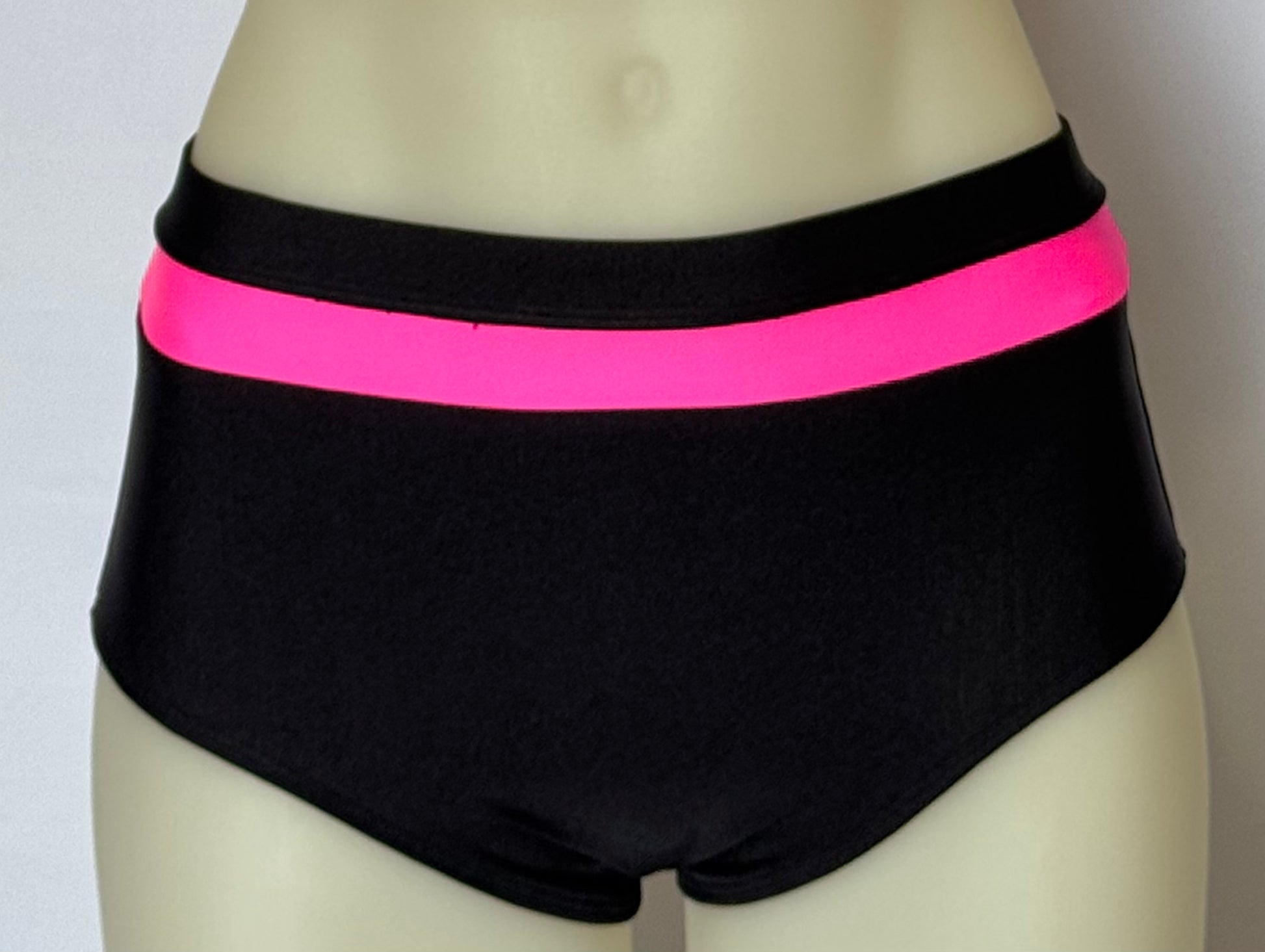 Girls dance costume in Black Fluro Pink Ð Sorcery Bottoms by SNS Dancewear
