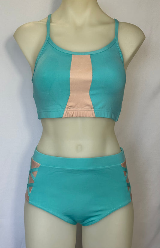 Girls dance costume in Sky Blue Ð Tia by SNS Dancewear